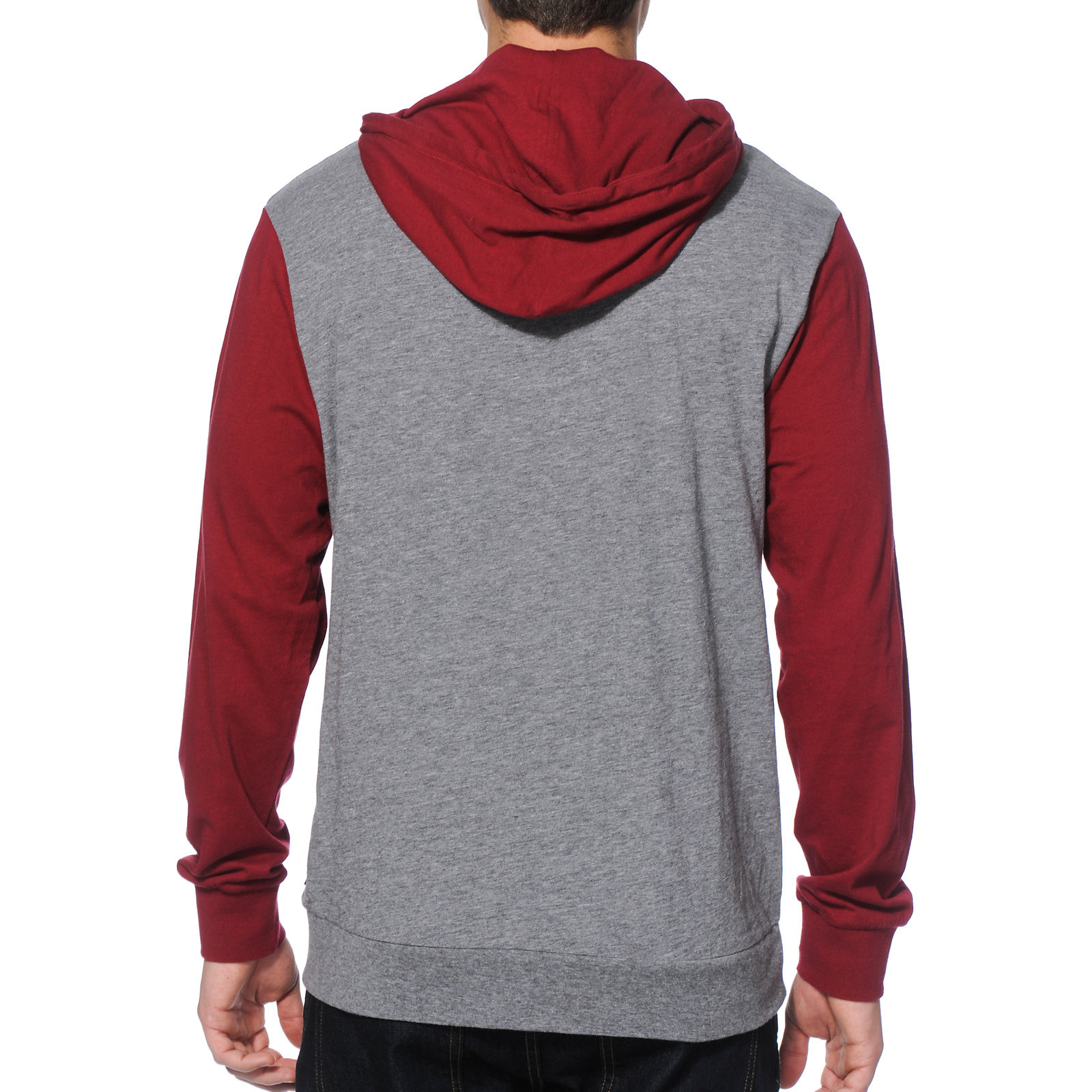 New Arrival Men's Cotton Fleece 320 GSM Blank Color Block Hoodie Thicker Round Bottom Slim Fit Streetwear Hoodies Sweat Shirts