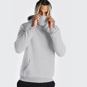 Face Mask Ninja Hoodies Men's Custom Pullover Long Sleeve Warm Plus Size High Quality Grey Ski Mask Hoodies & Sweatshirts