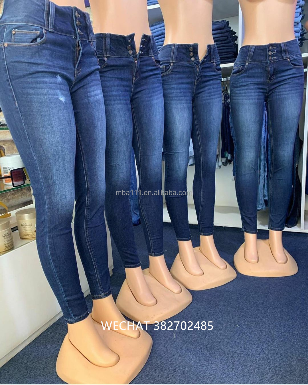 Women Jeans Fashion Quality Women Zipper Back Pocket Jeans Washed Damaged Japanese Denim Factory Drop Ship Chino Pants