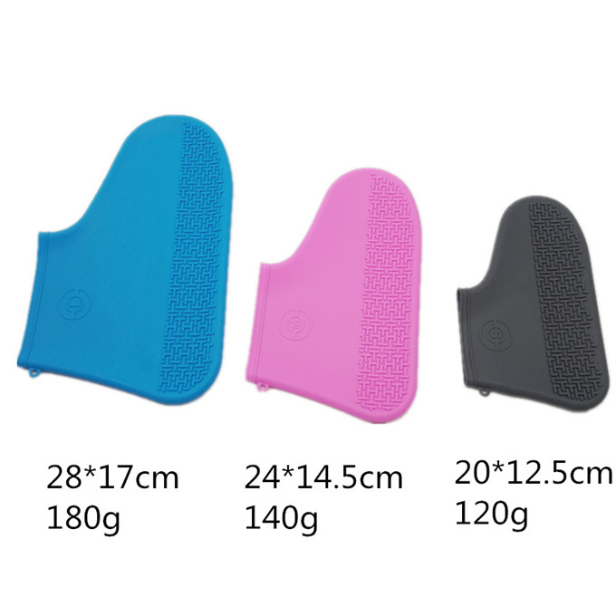 18  color case reusable safe non slip silicone shoe covers waterproof rubber rain snow boots