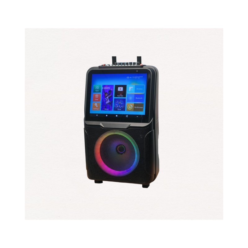 2024 New design Android 11 speakers DJ Music box high configuration but cheap price customization led lights speakers