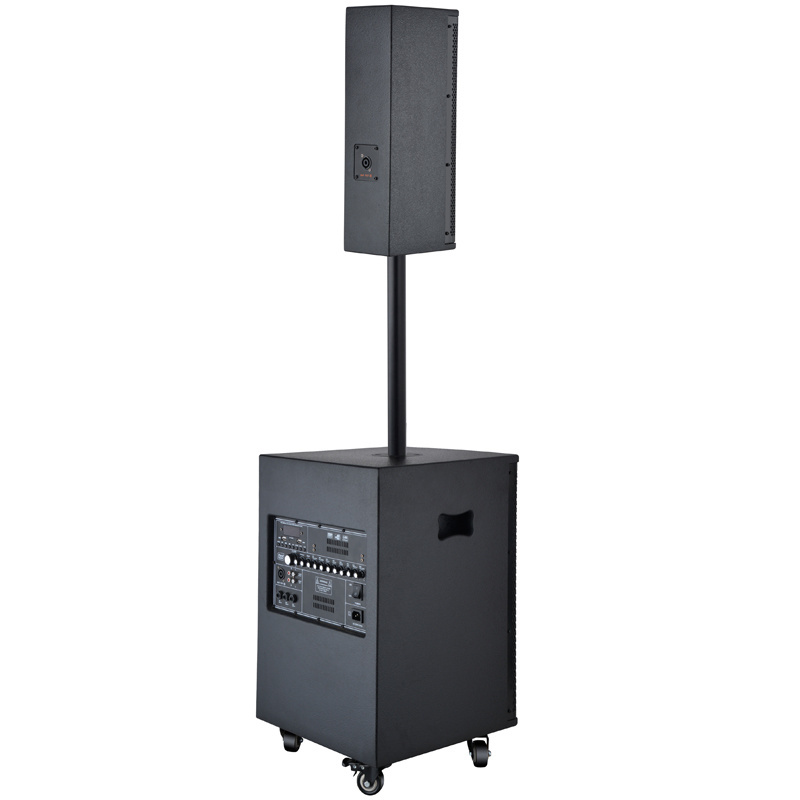 factory customized design powerful sound 12 inch active subwoofer active line array column speaker column speaker