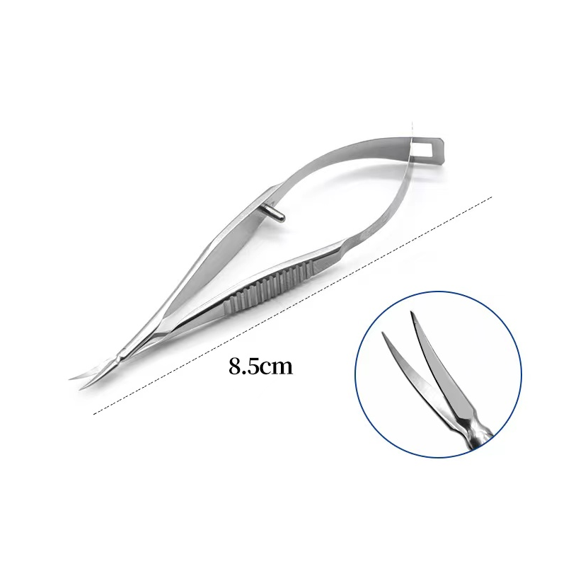 Nail Salon Professional Curved Nail Scissor Cuticle Nippers Manually Sharpened Tweezers