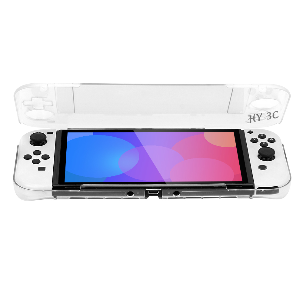 Transparent all-inclusive Protective Case For NS OLED Clear Shell Protector for Switch OLED Game Console Accessories