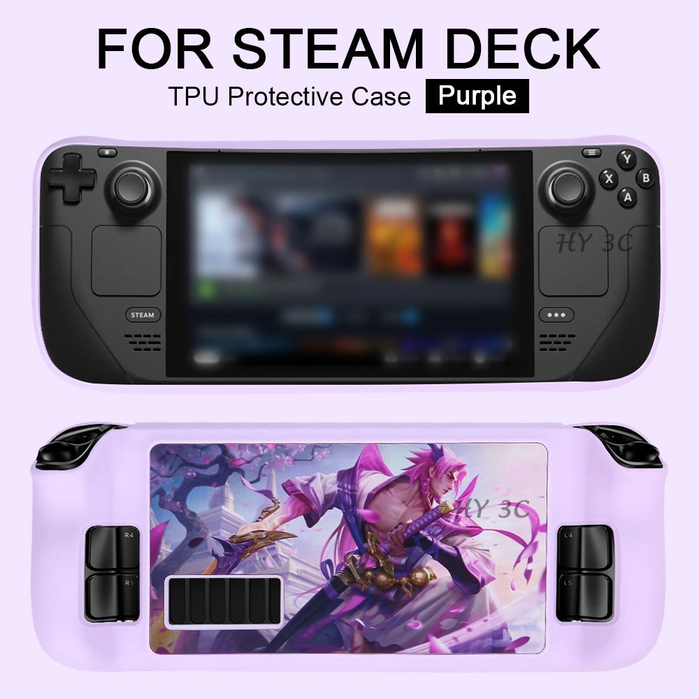 Multi-Colors Soft TPU Protective Case Shell For Steam Deck Silicon Non-slip Cover For Steam Deck game console Protector Case