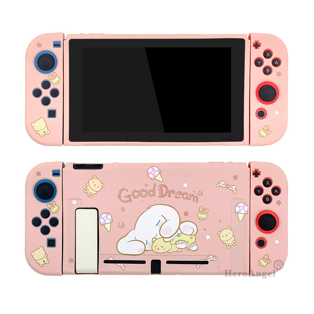 NEW Nintendoswitch Cute Case For Nitendo Nintend Switch Accessories Soft TPU Shell Cover for Nintendos Switch Skin Colorful