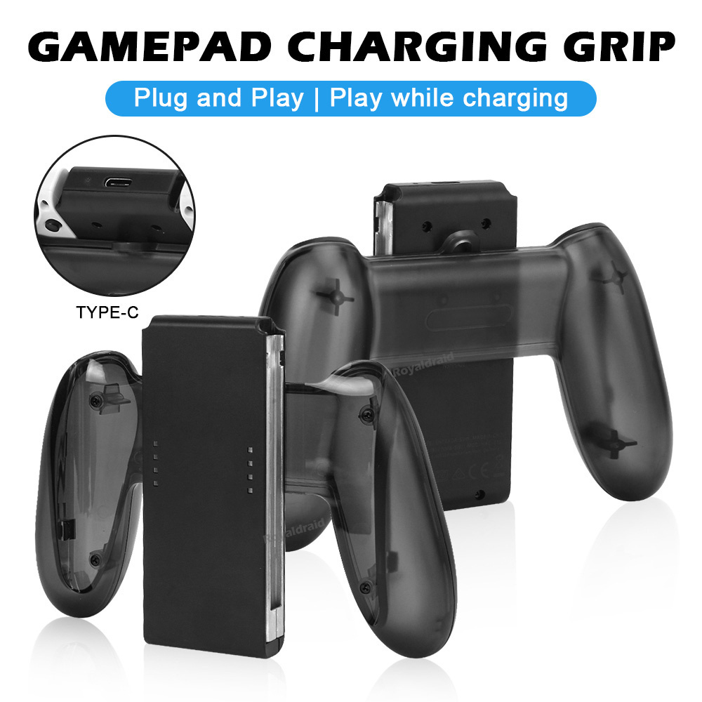 New Game Controller Charging Dock Grip Left & Right Gamepad Charger Stand For Nintend Switch/OLED Joycons Handle With USB Cable