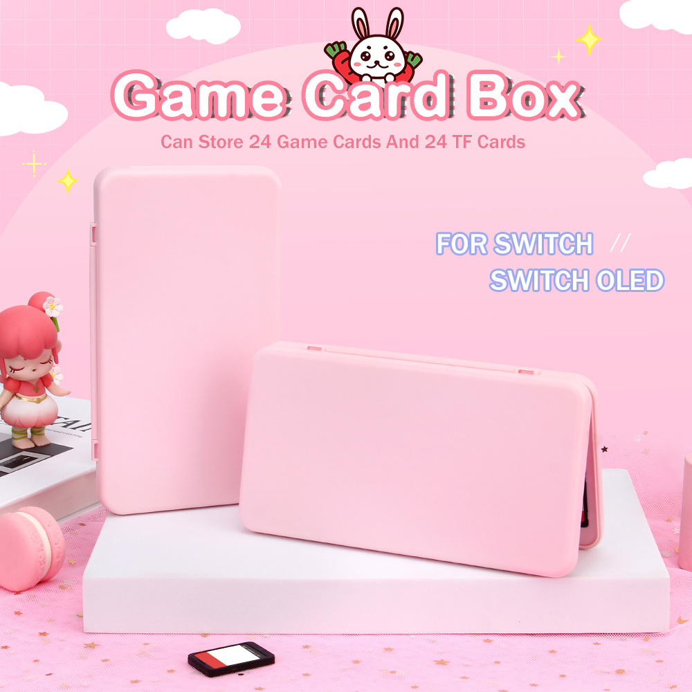 DIY Pattern 24 Game Card Storage Box Hard Shell Protective Card Holder Case for Nintendo Switch / Switch lite