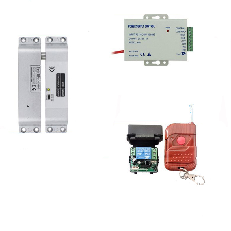 Wholesale Single Door Remote Control Kit Access Control Kit with Electric Drop Bolt Door Lock