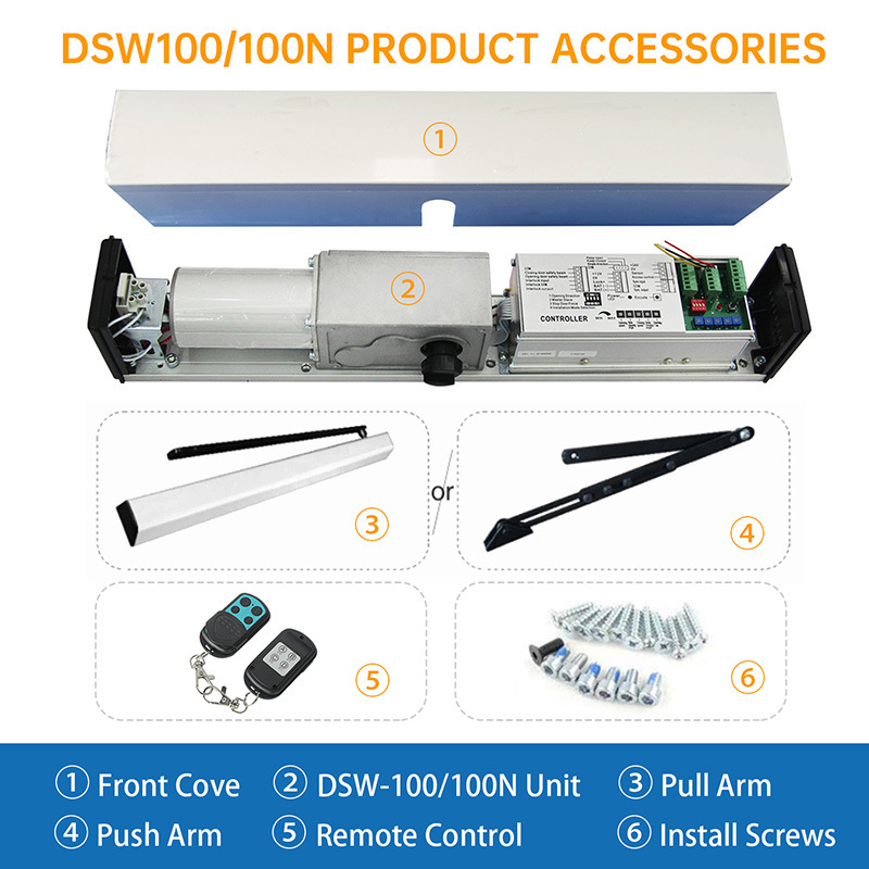 Factory Direct 100kg Sliding Door Operator Automatic Swing Door Opener With DC24V Motor