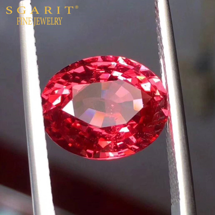 Christmas customized women jewelry gift precious loose gemstone with price 4.67ct Burma pink natural spinel