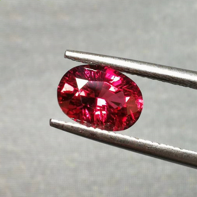 SGARIT high quality beautiful pinkish red loose gemstone for jewelry 2.06ct unheated natural ruby