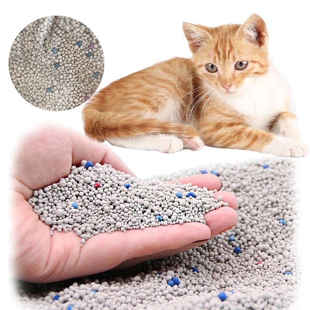 Bsci 5l 10l 25l Strong Cat Litter Strong clumping Ball Shape Bentonite Cat Sand Hot selling popular lavender scent cat litter