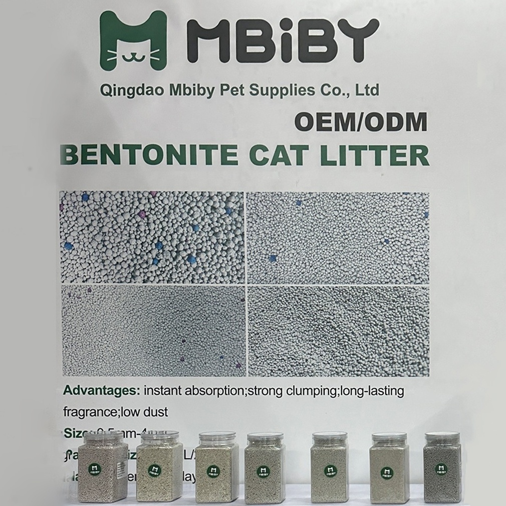 Bsci 5l 10l 25l Strong Cat Litter Strong clumping Ball Shape Bentonite Cat Sand Hot selling popular lavender scent cat litter