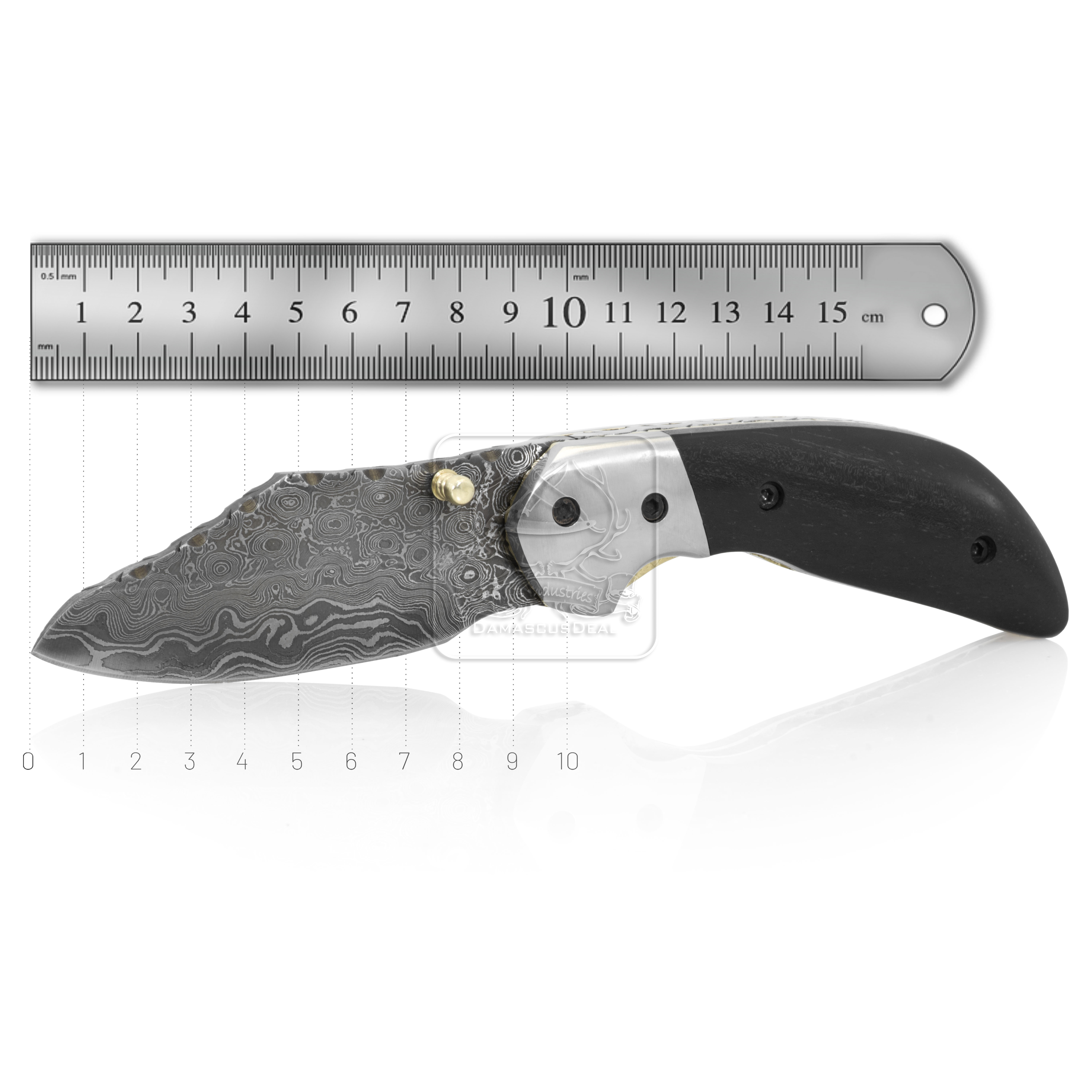 Wholesale Damascus Steel Folding Pocket Knife DD-FK-880 Exotic Iron Wood Handle Bushcraft Knife EDC Camping Survival Tactical