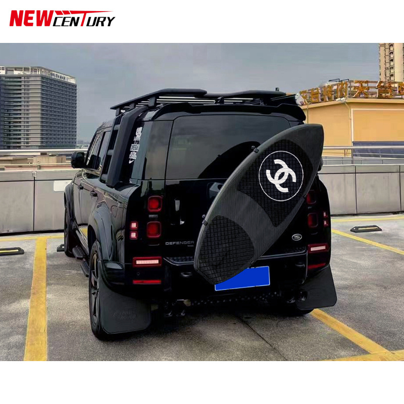 Suitable for 2017-2023 Range Rover defender refitted carbon fiber surfboard spare tire cover bracket