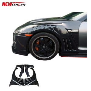 For Nissan GTR R35 fender replacement carbon fiber perforated style