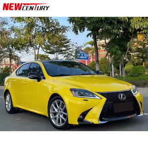 For 2006-2012 Lexus is250 300 upgraded to GS style front bumper medium mesh carbon fiber front lip