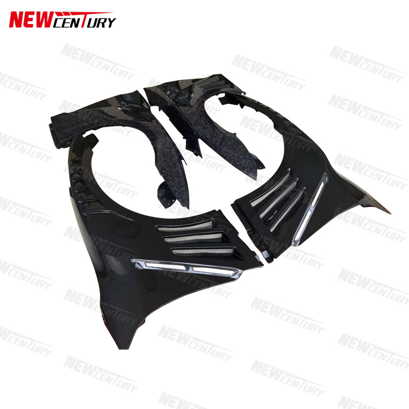 For Nissan GTR R35 fender replacement carbon fiber perforated style