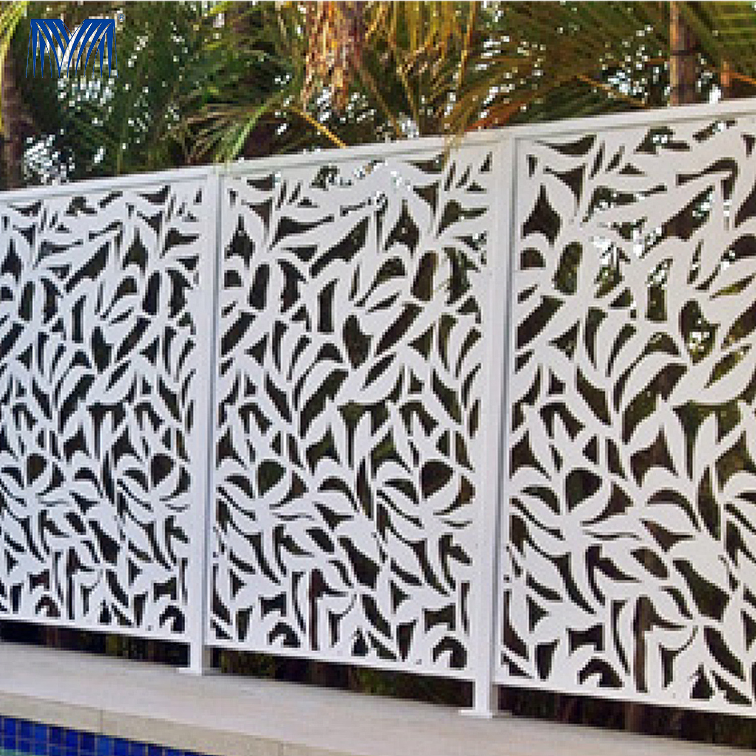 Fancy china stainless steel safety garden 6x8 3d colorbond iron panels for sale material outdoor used pool fencing