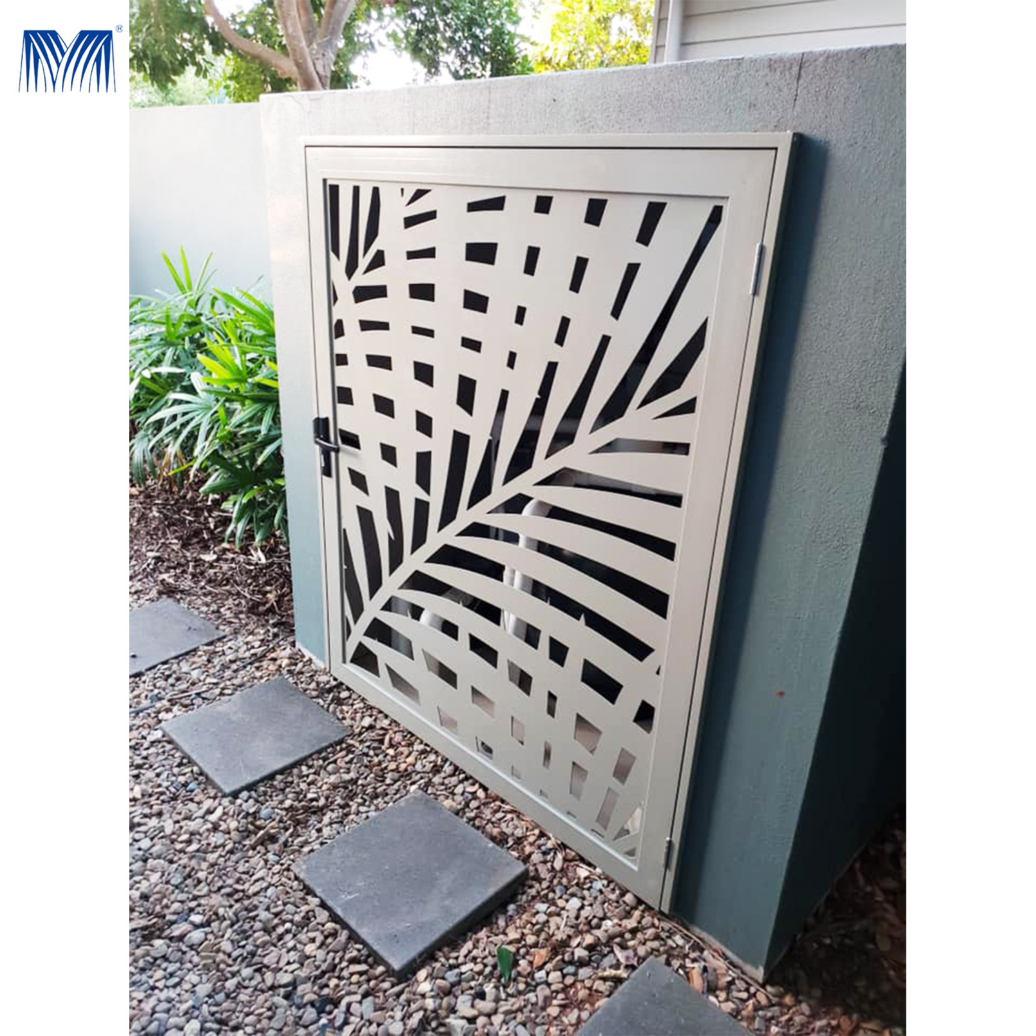 Latch white vinyl laser cut garden fence metal disinfection compound gold corten steel for house sheep pvc aluminum outdoor gate