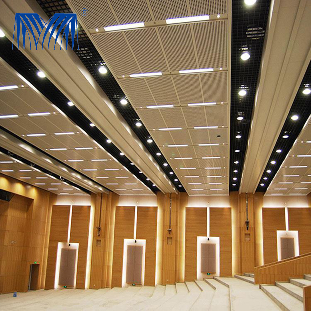 Hook in hanging system from false railing both grid false grate tile metal strip ceiling felt baffles fireproof aluminum ceiling