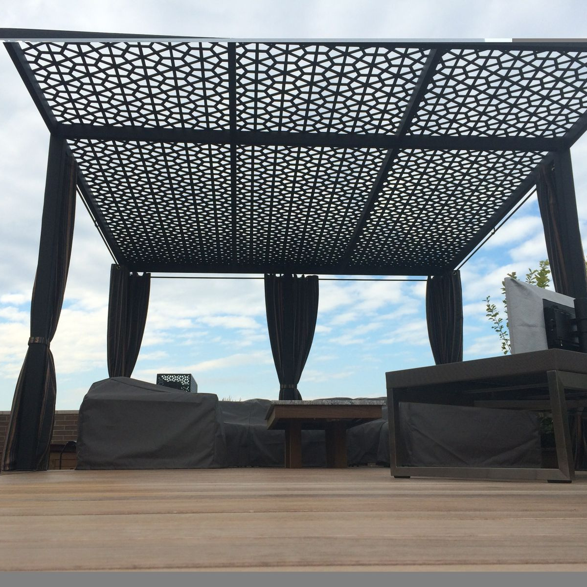 motorized pergola polycarbonate roof bali 10x12 4x3 mimosa motorised outdoor gazebo modern aluminium louvre r