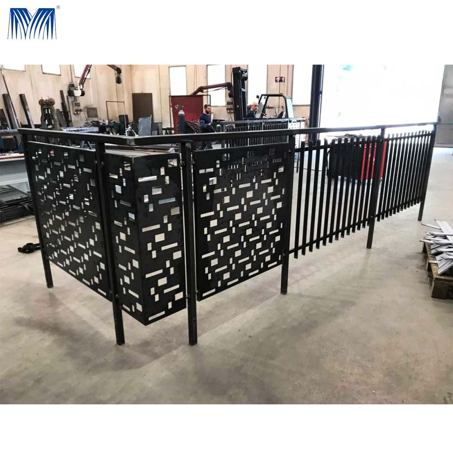 Exterior fencing designs decorative cutting cast leaf used for safety balcony art aluminium wall fence panels laser cut