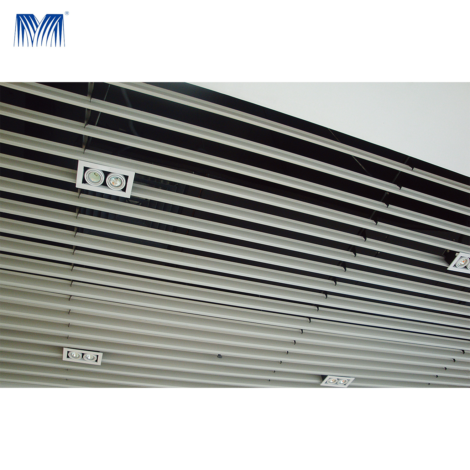 Shape u baffle false strip roof perforated panel outdoor open cell lattice insulation suspended aluminium grid ceiling tiles