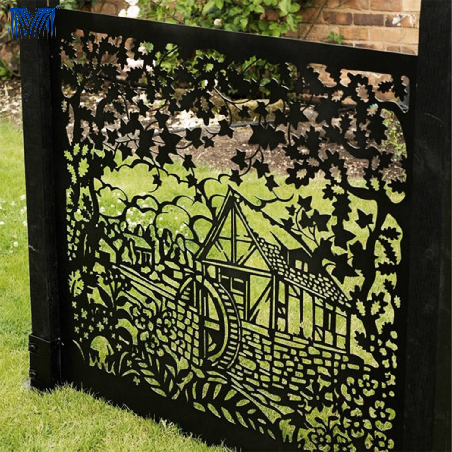 Holder hamptons  post  cast iron  panel modern gate  design mini garden  concrete fencing with post privacy screen fence