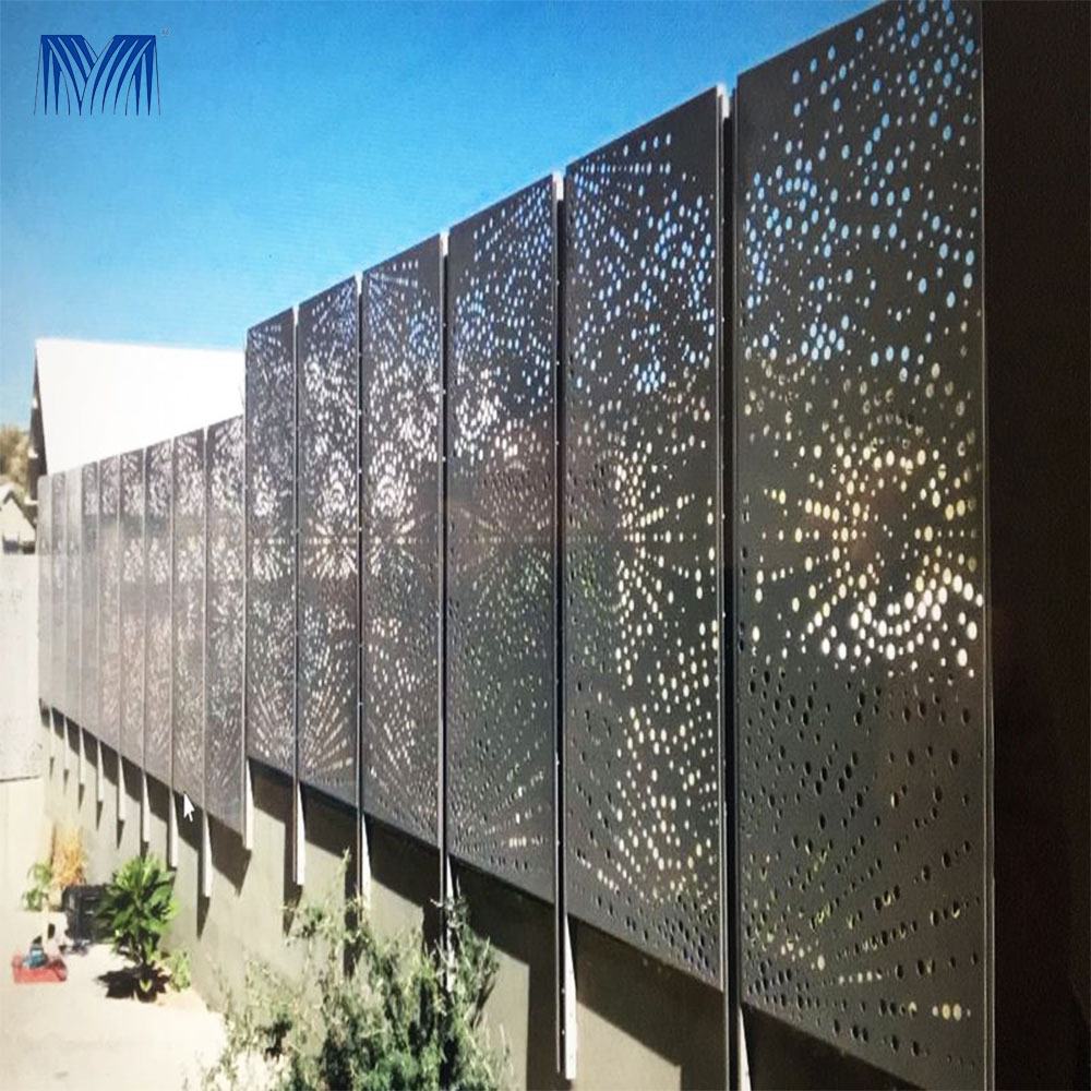 Decorative garden newly privacy cheap garden steel post metal laser cut aluminum wall panels fencing trellis designs