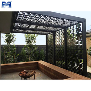 Motorized louver outdoor roof pergola waterproof with louvers and gazebos outdoor aluminum wood look retractable pergola