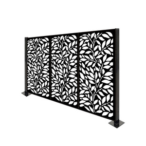 Decorative garden newly privacy cheap garden steel post metal laser cut aluminum wall panels fencing trellis designs