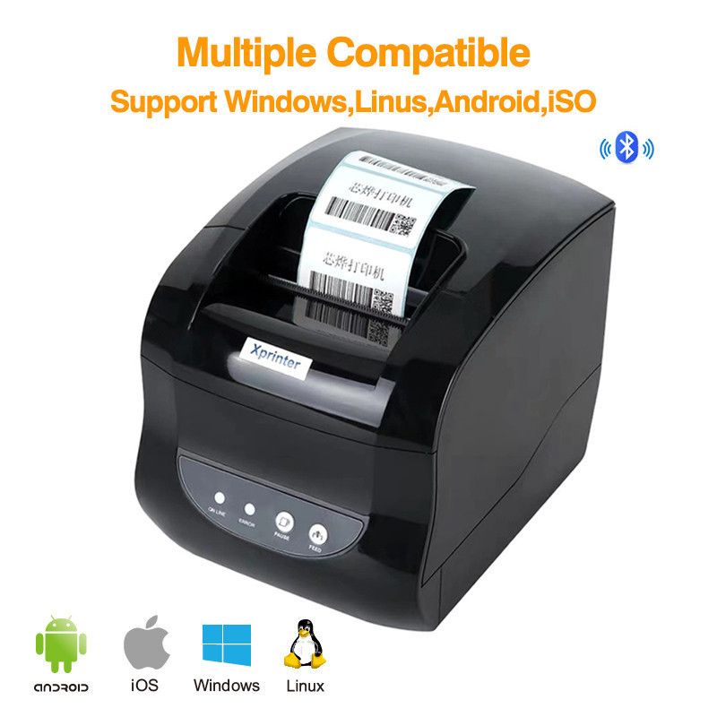 Imprimante Thermique Xprinter 365b xp-365b xp365b Usb Wifi Bluetooth 80mm Thermal Label Barcode Receipt Pos X Printer