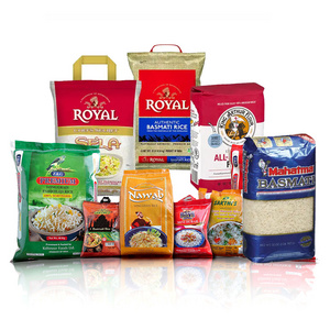 Design Thai Basmati Bopp Empty PP Laminated Plastic 1kg 5kg Rice Cooking Bags For Rice Packaging Flour wheat