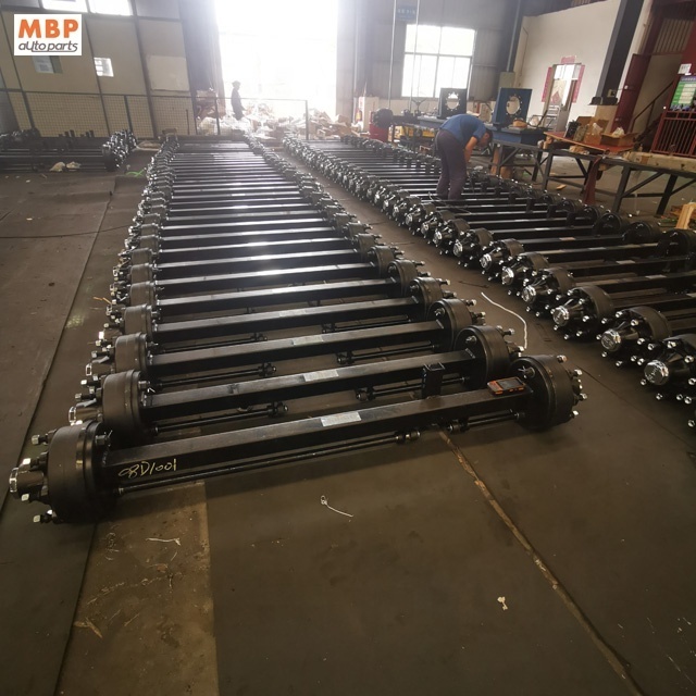 China Factory Supply 2T 3T 4T 5T 6T 8T 9T 10T Small Tiny Agricultural Mobile Home trailer Axle Trolley axle