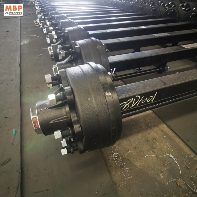 China Factory Supply 2T 3T 4T 5T 6T 8T 9T 10T Small Tiny Agricultural Mobile Home trailer Axle Trolley axle