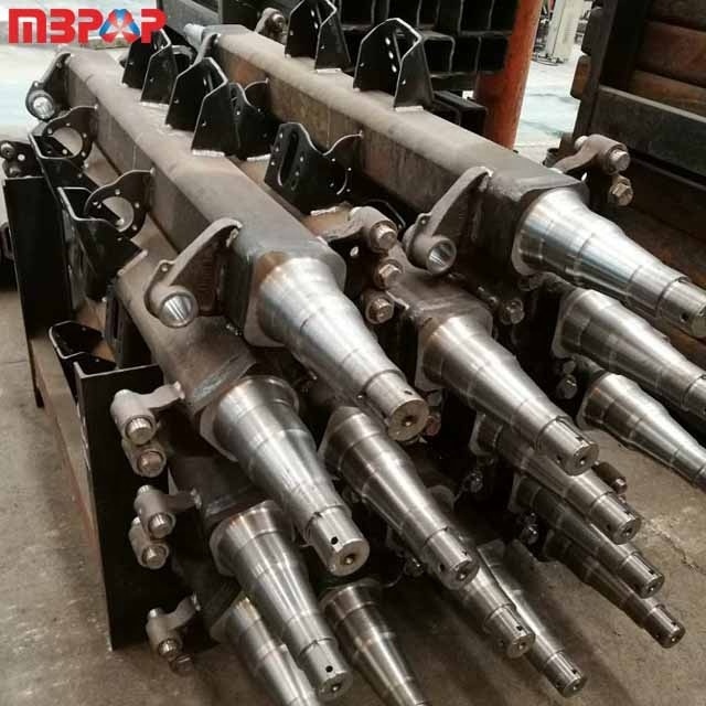 Foshan MBP Auto Parts Factory Low Price L1 Square 150MM Round127MM 8T/12T 13T/14T/16T/20T Trailer Axle Shaft Axle Beam Axle Tube