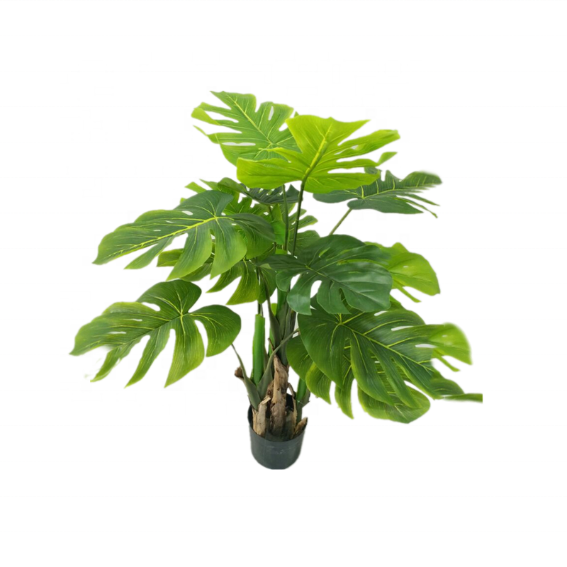 125CM Wholesale monstera artificial tropical bonsai plant tree