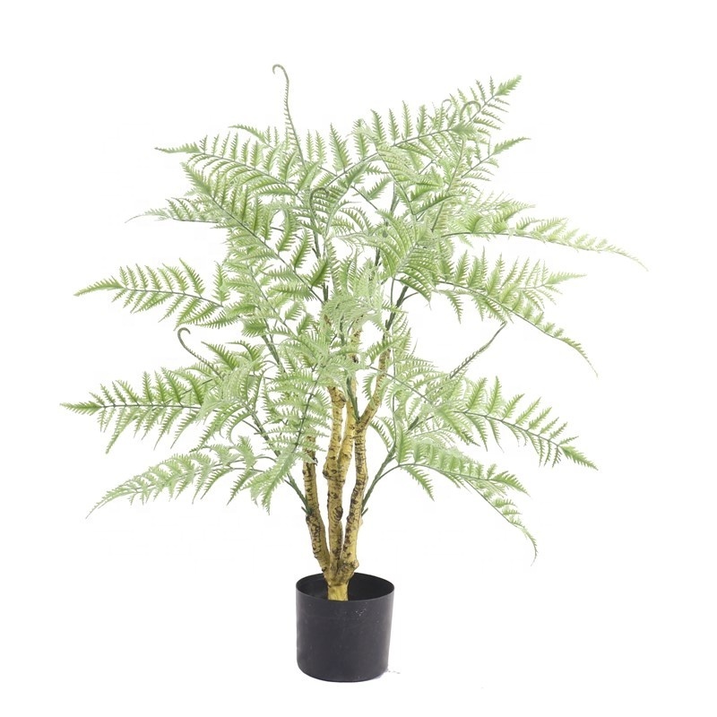 90cm  Factory Low Price Indoor Decor Natural Touch Artificial Palm Tree Leaves 7249