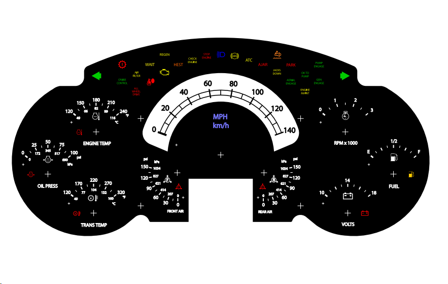 High Quality Speedometer Electric Car Dashboard Dials Suppliers and Manufacturers of Screen Printing Display Chevrolet MBR 680