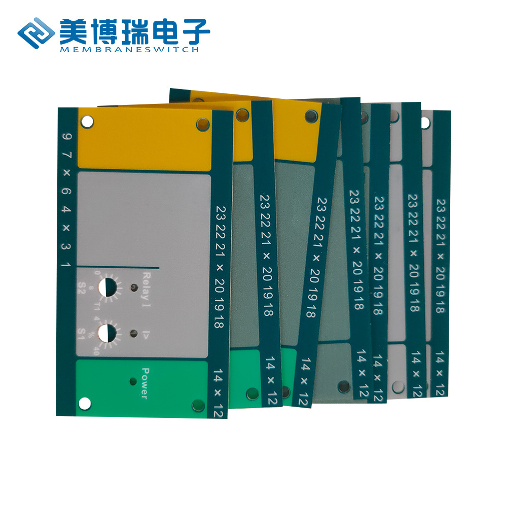 Custom Printing Membrane Control Panel Sticker Polycarbonate Graphic Overlay