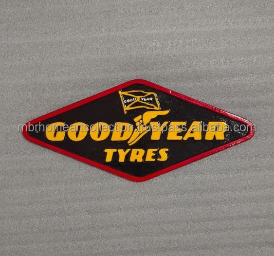 Good Year Tyres Cast Iron wall sign for Garage Wall Decor customized