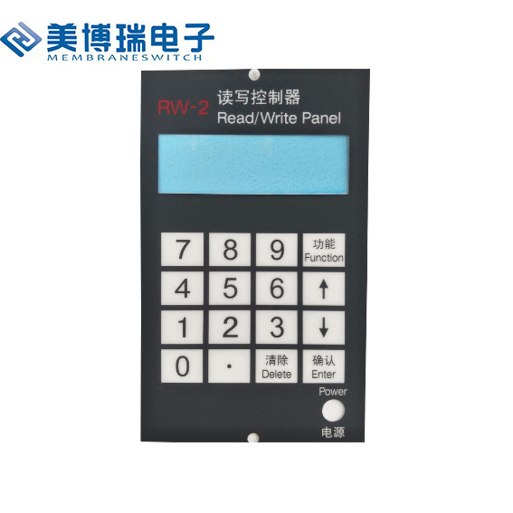 Remote control display screen lexan panel graphic overlay printing