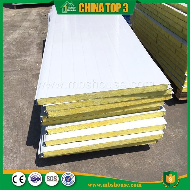 Glass wool Rock wool Insulation Sandwich Panel partition wall panel