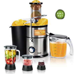 4 in1 Multifunction Low Noise Electric Fruit Juicers Blender Juice Extractor Machine Coffee Bean Grinder Large Capacity