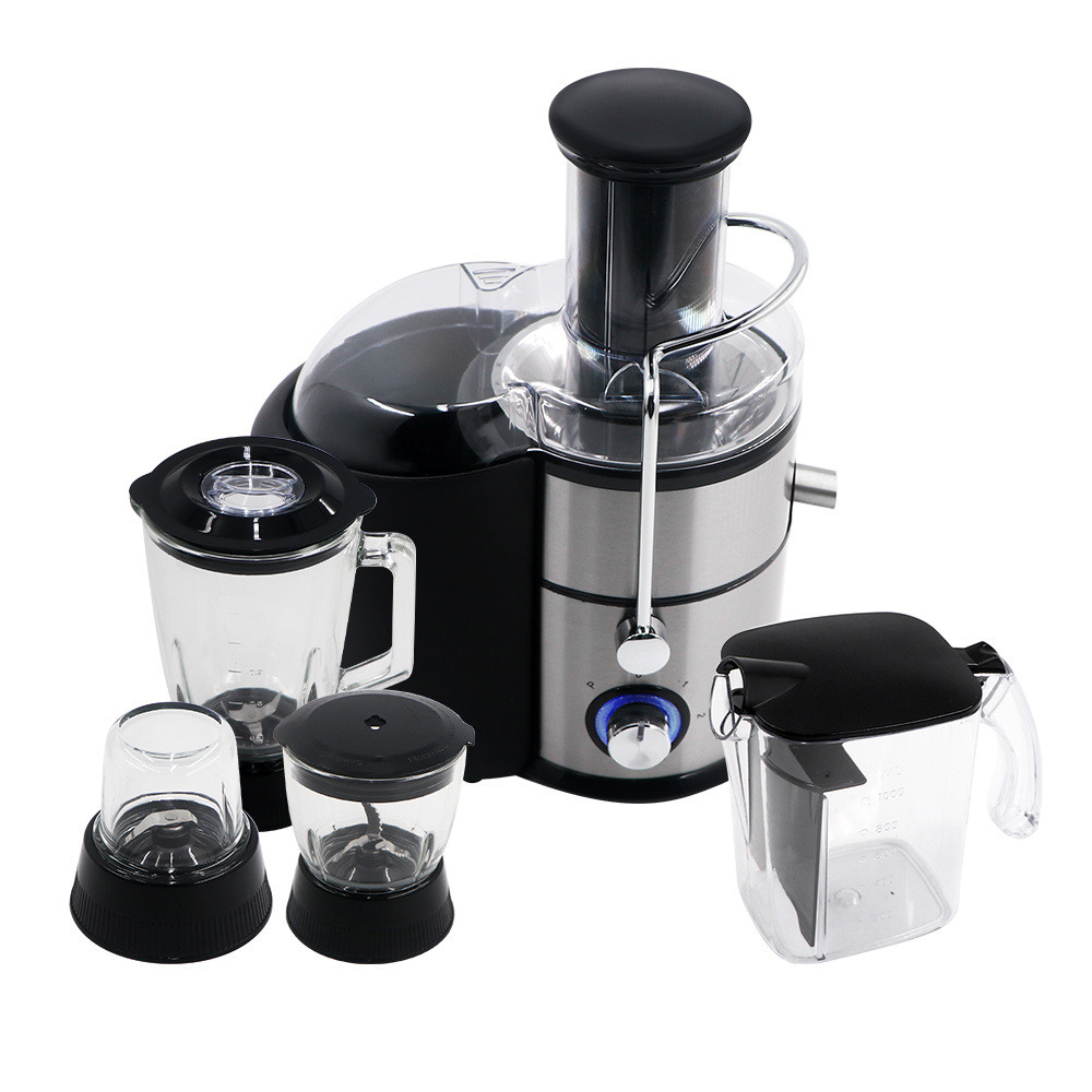 4 in1 Multifunction Low Noise Electric Fruit Juicers Blender Juice Extractor Machine Coffee Bean Grinder Large Capacity