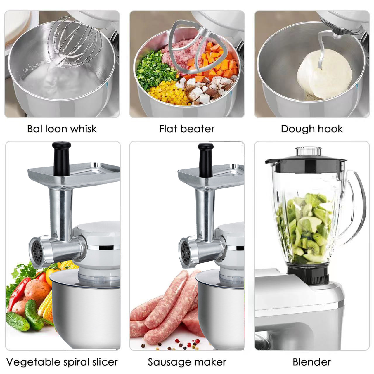 1500w baking batidoras para pasteleria food processor chef machine mixeur de cuisine cake mixer