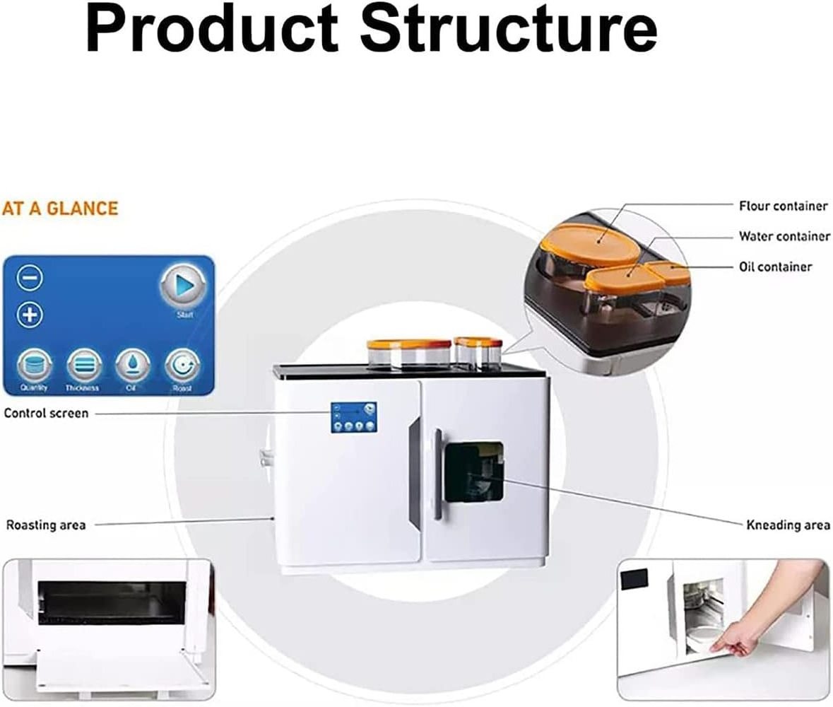 Full Automatic Electric Roti Robot Rotti Ata Chapati Flatbread Tortilla Roti Magic Fully Making Machine Rotimatic Roti Maker