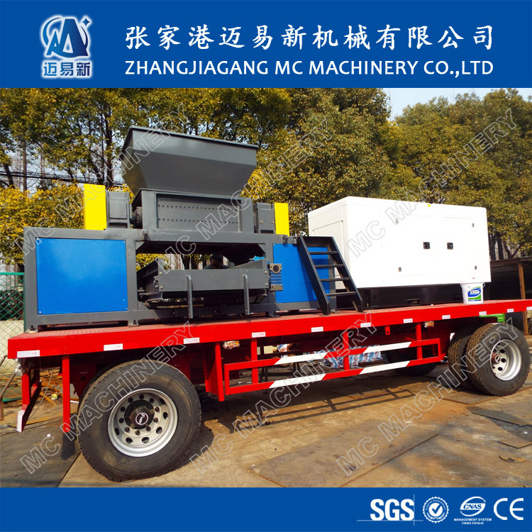 used tire scrap metal waste plastic mobile shredder for sale